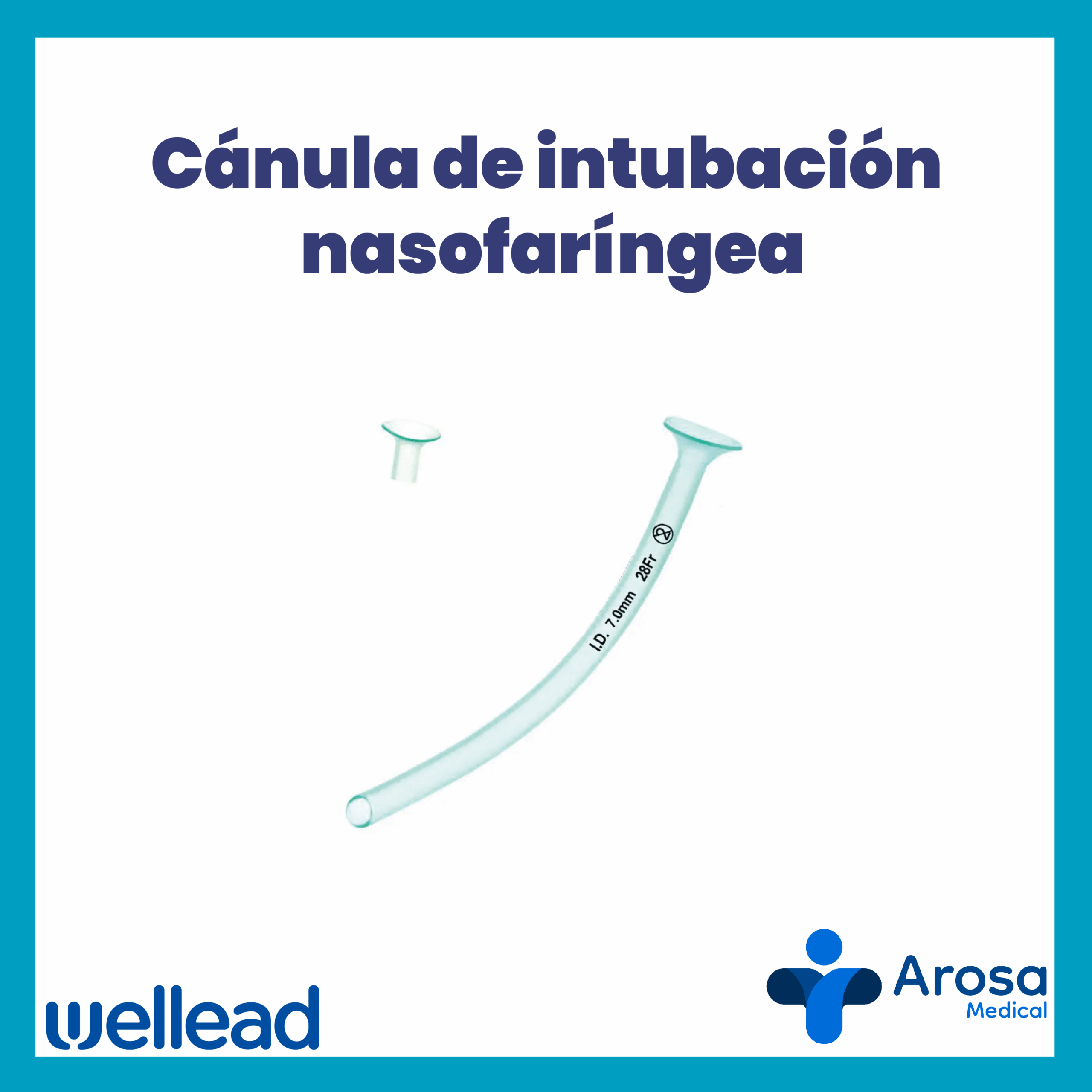 Cánula de intubación nasofaríngea