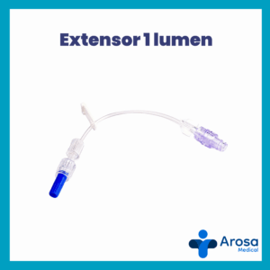 Extensor libre de aguja de 1 lumen