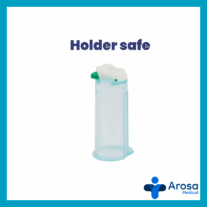 Holder con expulsador de aguja