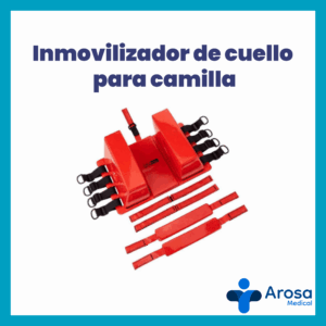 Inmovilizador de cuello para camilla