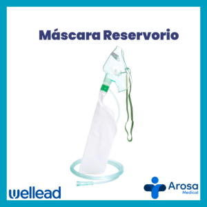 Mascarilla alta concentración con reservorio