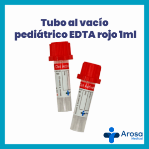 Microtubo de plástico para extracción de sangre con activador de coágulo